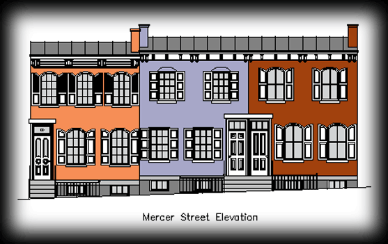 130–134 Mercer Street elevations